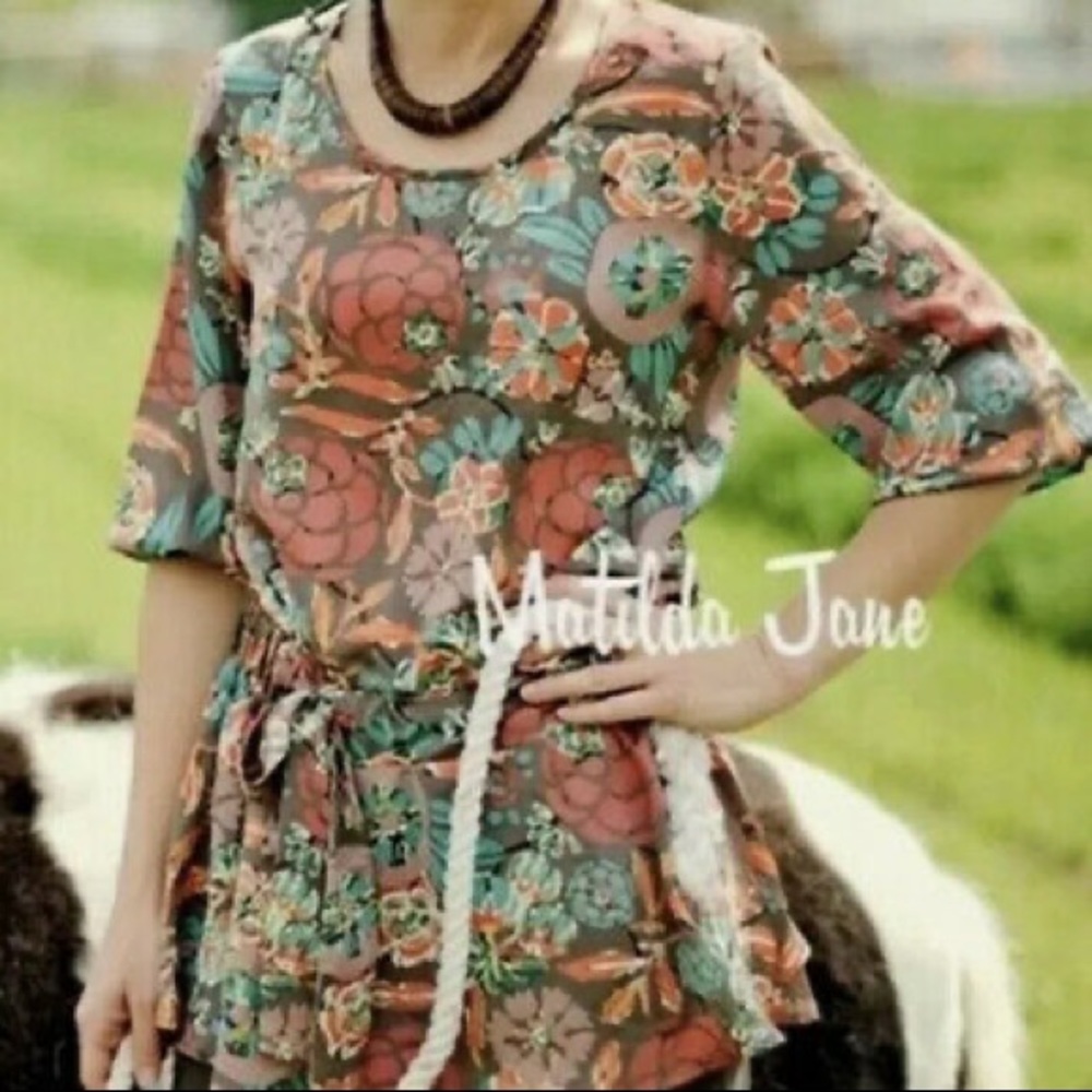 Matilda Jane | Analise Floral Tunic Tie Waist - Picture 4 of 8